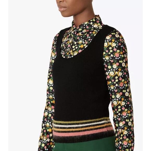 Tory Burch Hallandale Dickey Sweater Silk and Wool Women’s Size Small